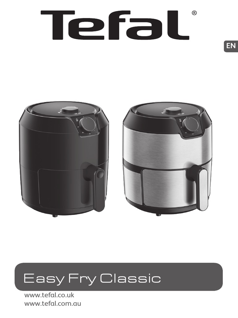 Tefal Easy Fry Classic Manual PDF French Fries Cooking