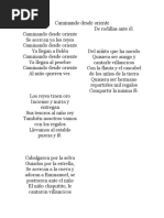 Caminando Desde Oriente: Villancico | PDF