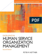 Peter M. Kettner - Excellence in Human Service Organization Management (Standards For Excellence Series)