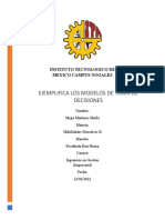 Ejemplifica Los Modelos de Toma de Decisiones