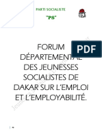 JSD - Forum Départemental Des Jeunesses Socialistes de Dakar.