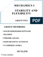 Joint Stability and Flexibility