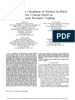 Model For Loss Calculation of Wireless In-Wheel Motor Concept Based On Magnetic Resonant Coupling