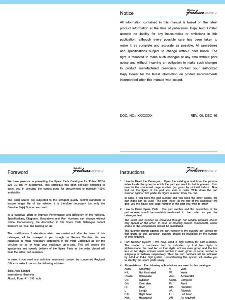 BAJAJ PULSAR 220 SERVICE MANUAL PDF visual data 2