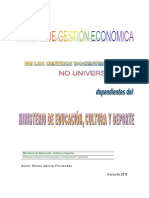 Gestión económica centros educativos