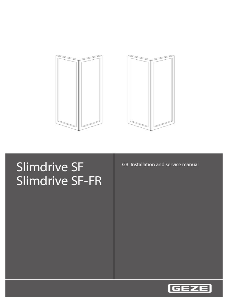 GEZE Installation Instructions en 647818 PDF Door