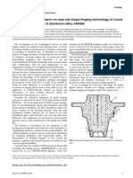 Development and Research On Near Net Shape Forging Technology of Round Part With Flange Made of Aluminium Alloy A95456