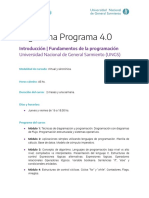 Ok. Introduccion - Fundamentos de La Programacion - Universidad Nacional de General Sarmiento Ungs