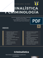 Criminalística y Criminología