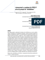 A Cooperação Internacional e A Pandemia de COVID-19 Na Perspectiva Da Proteção Do "Whistleblower"