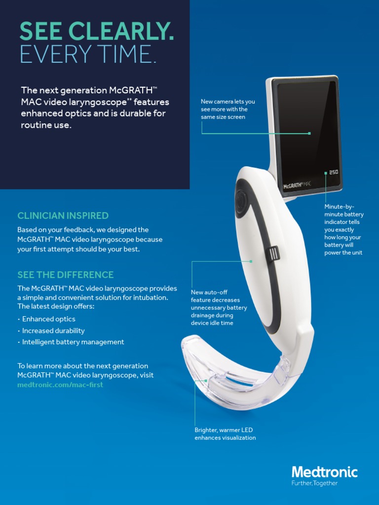 Mcgrath Mac Video Laryngoscope Comparison Guide PDF Manufactured