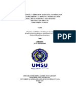 Analisis Kepuasan Masyarakat RPJMDes