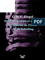 Diferencia Entre El Sistema de - Georg Wilhelm Friedrich Hegel