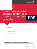 Formulacion de hipotesis y estimacion de intervalos de confianza en la toma de decisiones gerenciales ESC 7