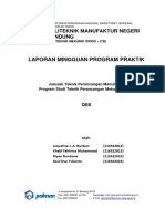 LAPORAN MINGGUAN PROGRAM PRAKTIK - Perancangan Konstruksi Otomatis 2