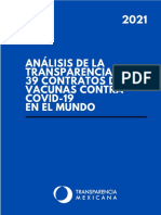 Análisis de La Transparencia en 39 Contratos Vacunas COVID19