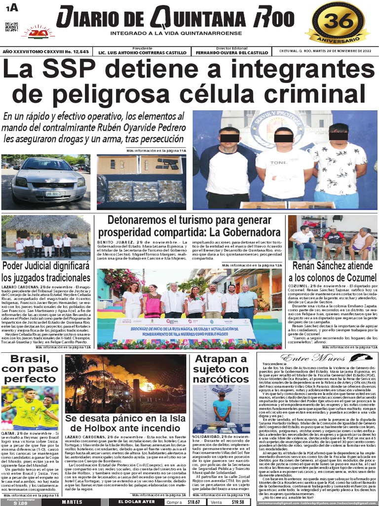 Periodico Diario de Quintana Roo | PDF | Quintana Roo | México