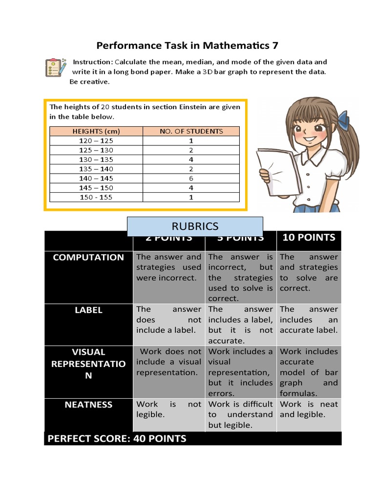 Performance Task in Mathematics 7 | PDF