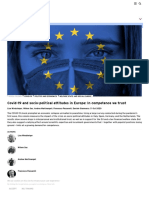 Covid-19 and Socio-Political Attitudes in Europe - in Competence We Trust - CEPR