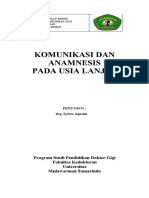 Komunikasi Dan Anamnesa Pasien Lansia