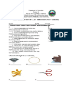 Monthly Test Grade 8 Handicraft