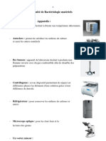 Unité de Bactériologie Matériels