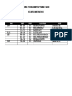 Jadwal Kuliah STKIP Pamane Talino Matematika 3