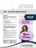 Olhonavaga - PROVA - FEPESE - Prefeitura Municipal de Caxambu Do Sul - Assistente Administrativo