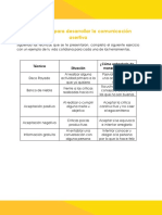 Actividades Comunicación Asertiva