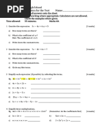 8th Grade LEAP 2025 Math Practice Test | PDF | Equations | Function ...