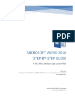 Word 2016 Step-by-Step Guide