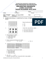 Soal Calistung Tahap 1 Kelas 1