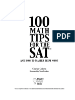 100 Math Tips For The SAT