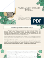 Pembelajaran Berbasis Budaya