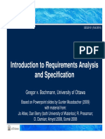 SEG3101-Ch3-1 - Intro To Analysis and Specification
