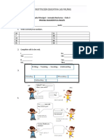 Prueba Diagnóstica Inglés Ciclo 3