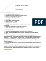 PF e Correios Programa de Estudo