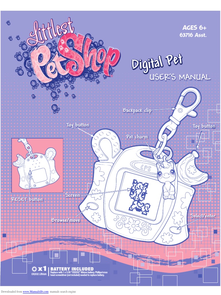 Littlest Pet Shop Digital Pet 63716 PDF