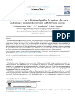 Application of Flower Pollination Algorithm For Optimal Placement and Sizing of Distributed Generation in Distribution Systems