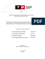 Propuesta de Diseño de Laboratorio para Procesos de Fundicion de Metales para La UTP