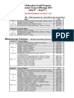 Brampton Campus - : Adult Education Credit Program Summer Course Offerings 2011 (July 4 - Aug 5)