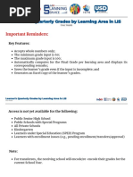 LIS - Quarterly Grades User Guide