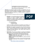 Técnicas e Instrumentos de Recolección de Datos