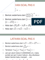 LATIHAN SOAL PAS X