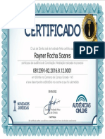 Certificado de participação em audiência de conciliação