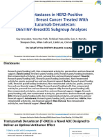 ESMO Breast Cancer Meeting CNS Metastases HER2-Positive Breast Cancer Trastuzumab Deruxtecan