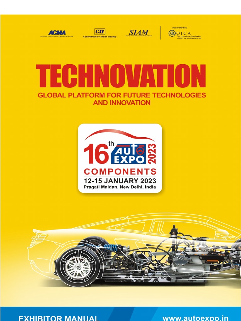 Auto Expo 2023 Components Exhibitor Manual Pdf