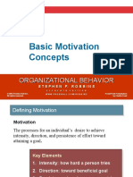 Basic Motivation Concepts: Organizational Behavior
