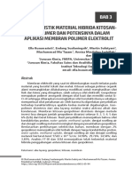 Karakteristik Material Hibrida Kitosan-Geopolimer Dan Potensinya Dalam Aplikasi Membran Polimer Elektrolit