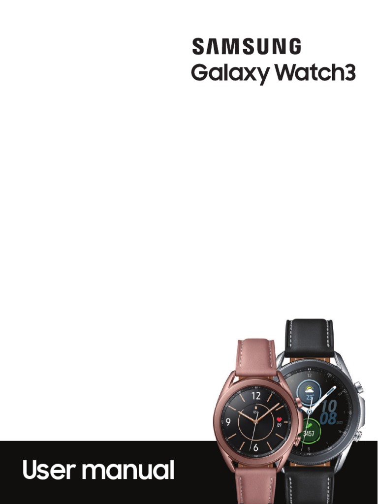 Samsung Galaxy Watch 3 Manual Instructions Original | PDF | Smartphone